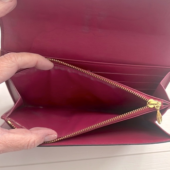 Louis Vuitton Monogram Vernis Porte Feuille Sarah Long Bifold Snap Wallet - Picture 15 of 17